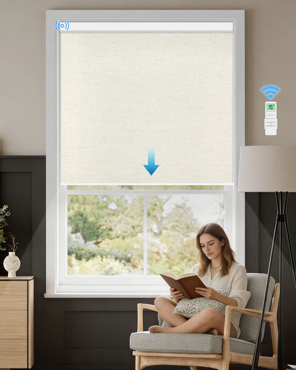 Smart Motorised Blackout Roller Blind