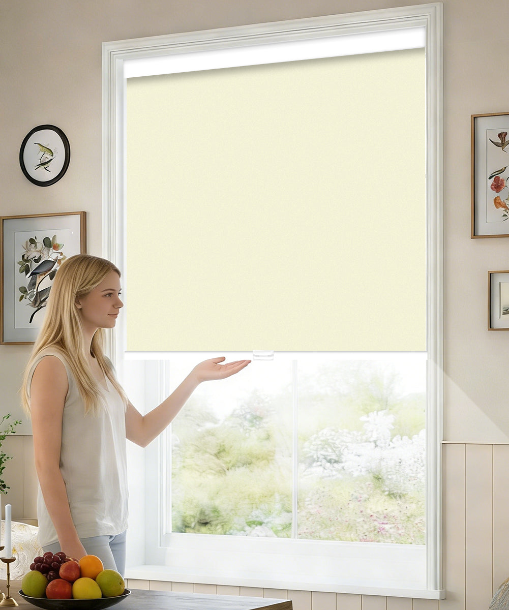 Manually Controlled Blackout Roller Shade - Cordless