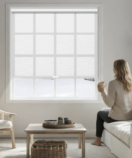 Manual Light Filtering Roller Shades - Cordless