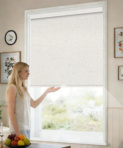 Manually Controlled Blackout Roller Shade - Cordless