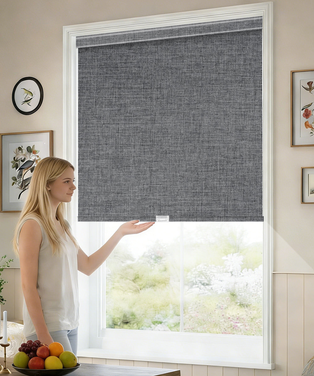 Manually Controlled Blackout Roller Shade - Cordless