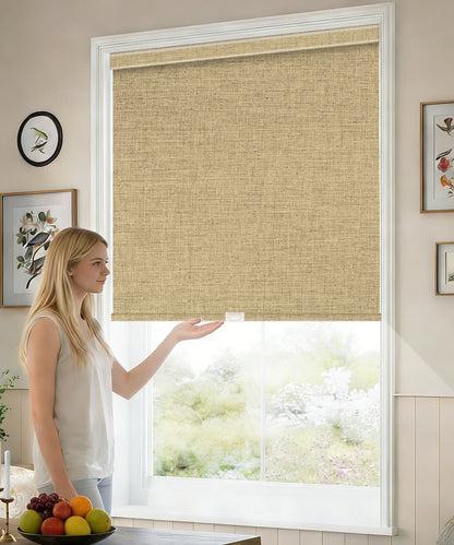 Manually Controlled Blackout Roller Shade - Cordless
