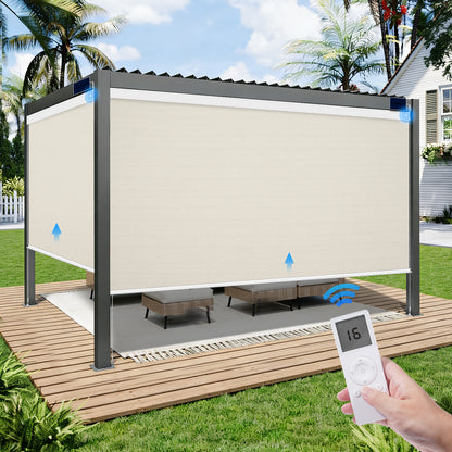 Motorised Outdoor Roller Blind