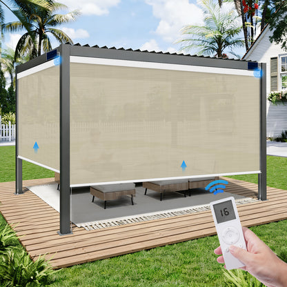 Motorised Outdoor Roller Blind