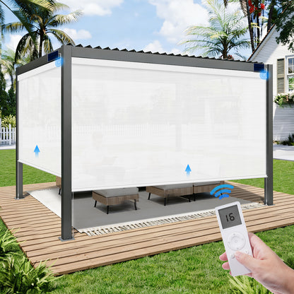 Motorised Outdoor Roller Blind