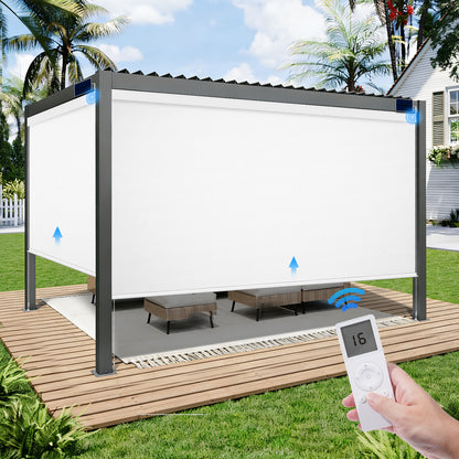 Motorised Outdoor Roller Blind