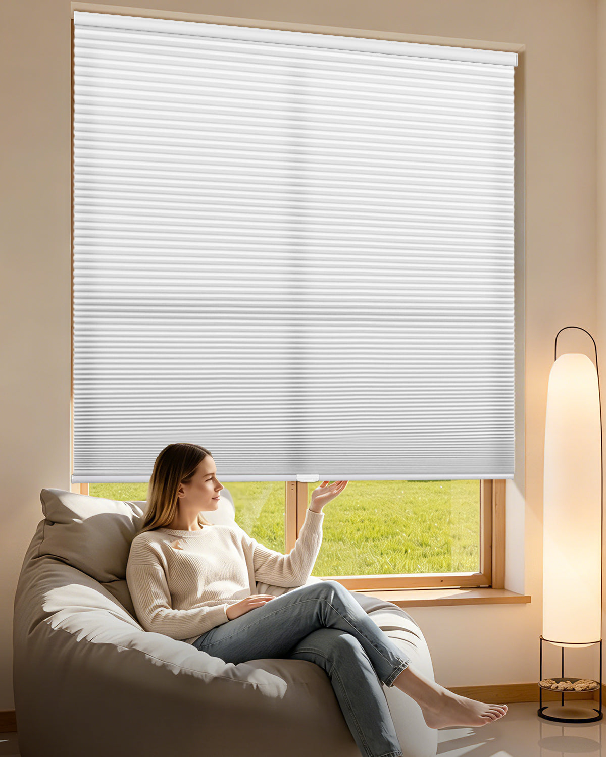 Manual Cordless Cellular Shade - Light Filtering