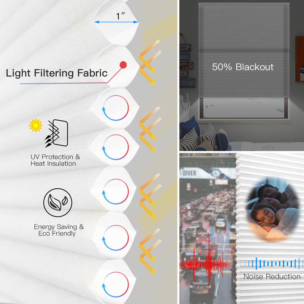 Top Down Bottom Up Manual Cellular Shade - Light Filtering