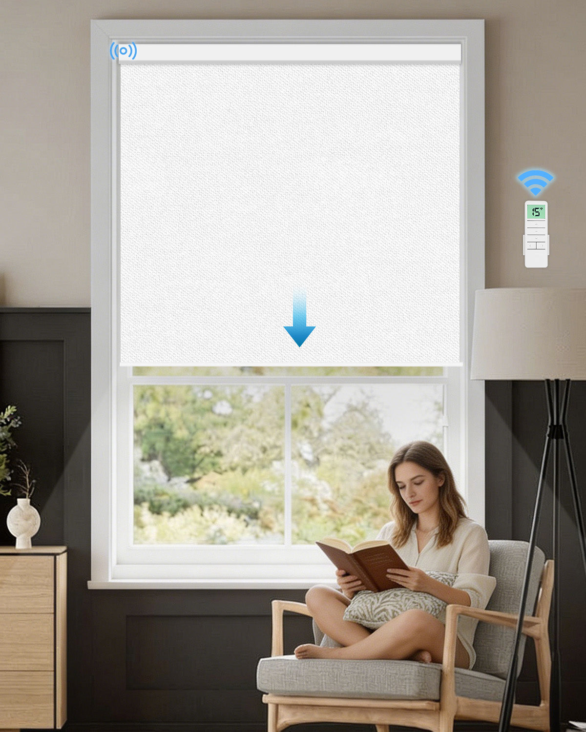 Smart Motorised Blackout Roller Blind