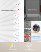 Motorised Light Filtering Cellular Blind