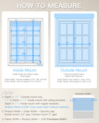Manual Corded Dual Roller Shades, Blackout & Sheer, Custom Size