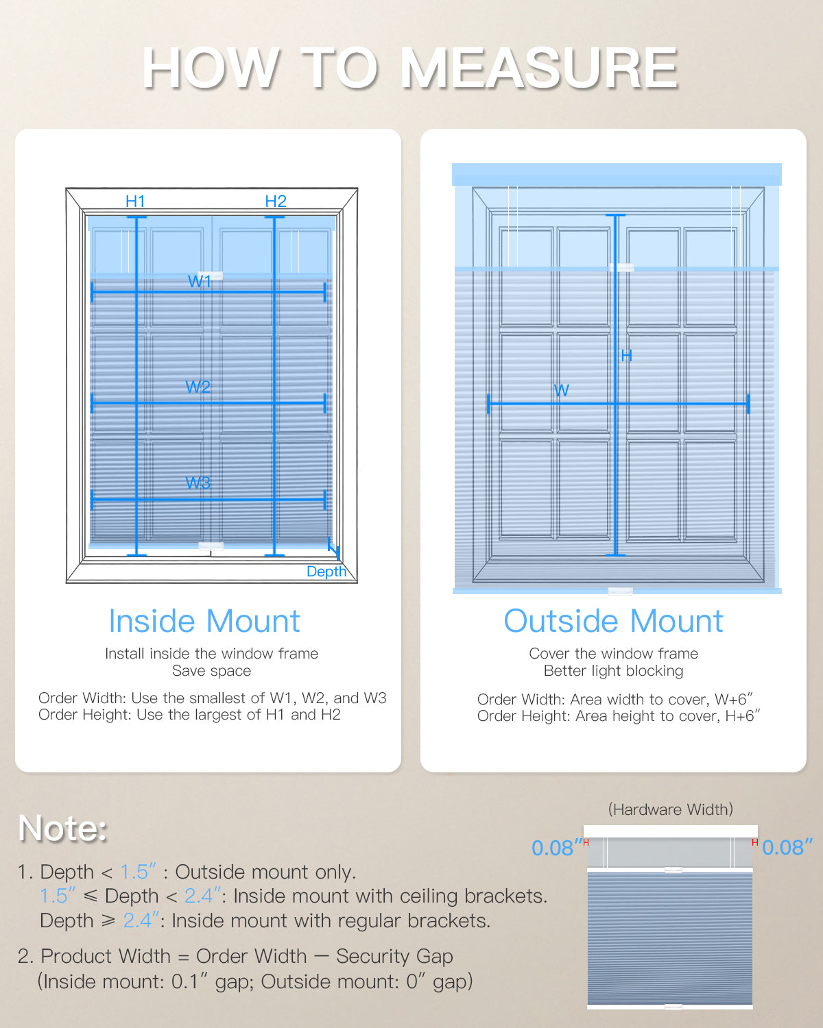 Top Down Bottom Up Manual Cellular Shade - Light Filtering