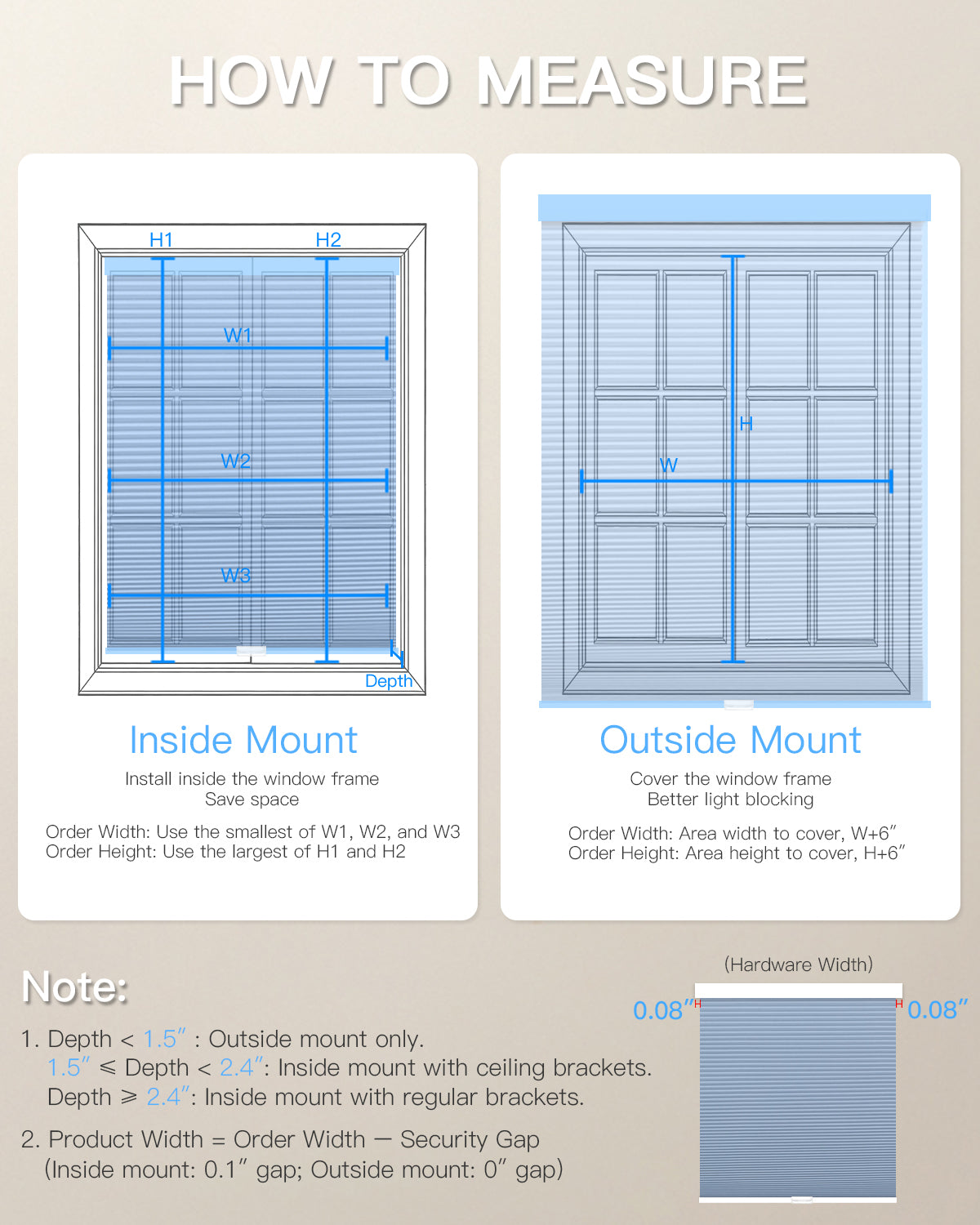 Manual Cordless Cellular Shade - Light Filtering