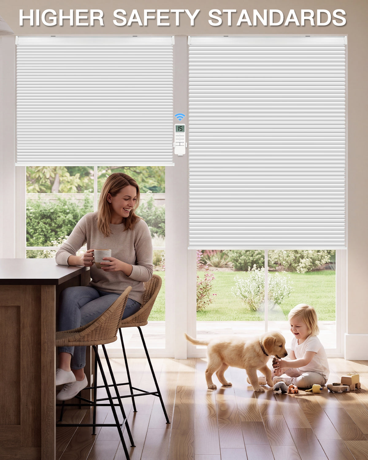 Motorised Blackout Cellular Blind