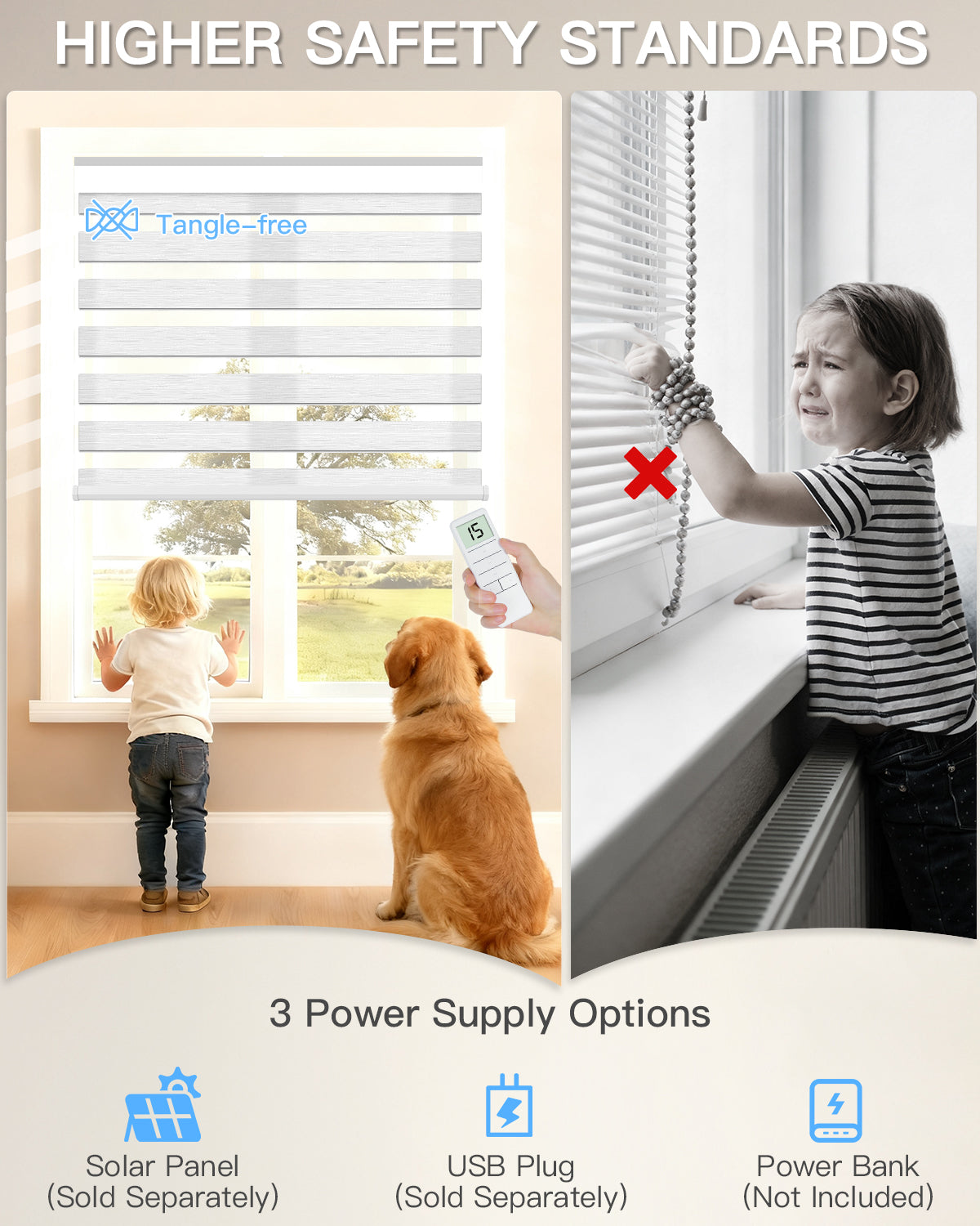 Motorised Zebra Blinds