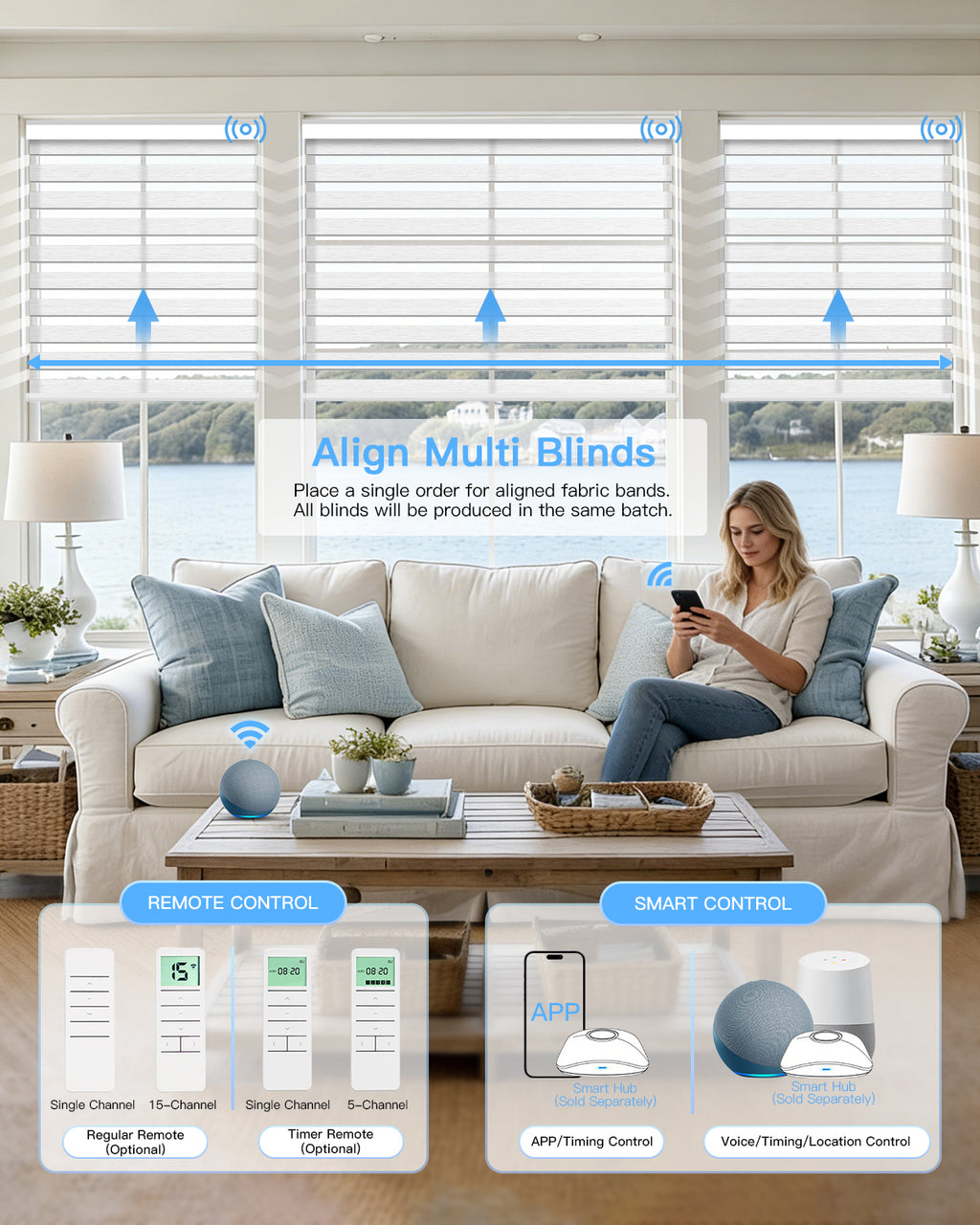 Motorised Zebra Blinds