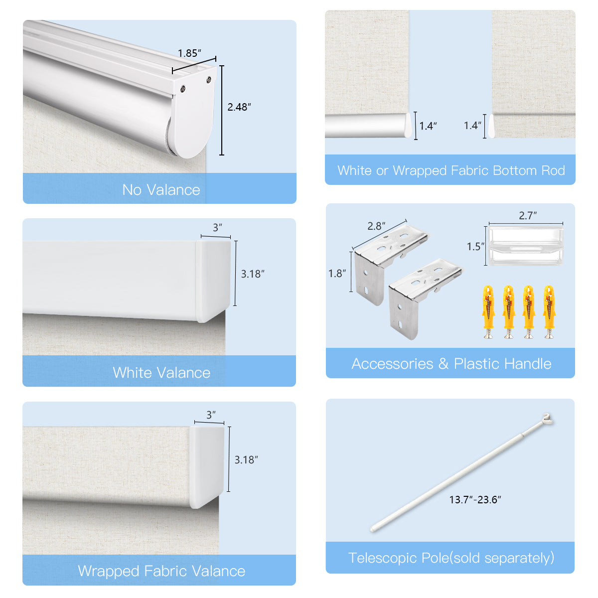 Manually Controlled Blackout Roller Shade - Cordless