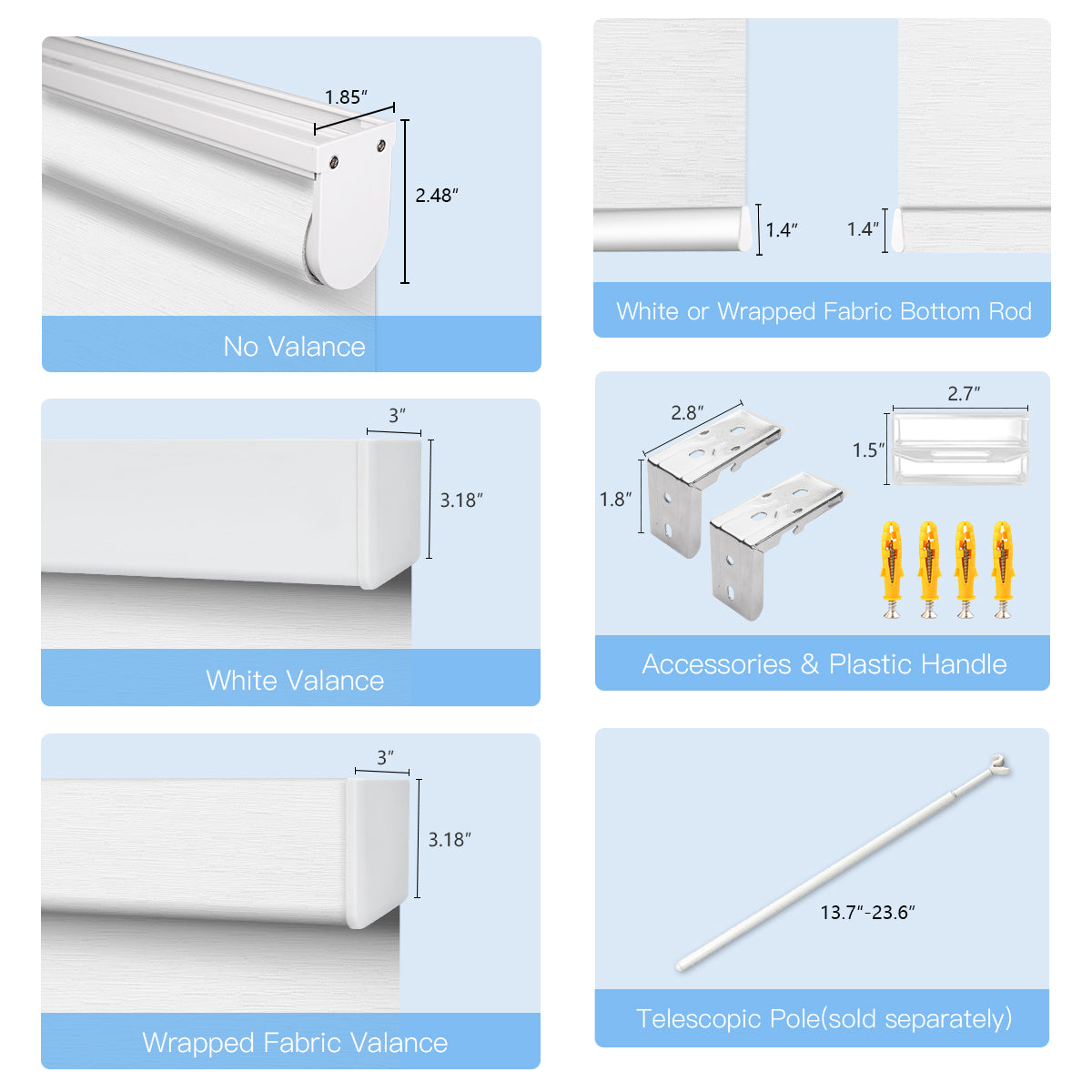 Manual Light Filtering Roller Shades - Cordless
