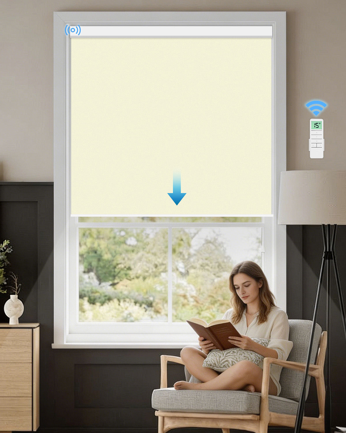 Smart Motorised Blackout Roller Blind