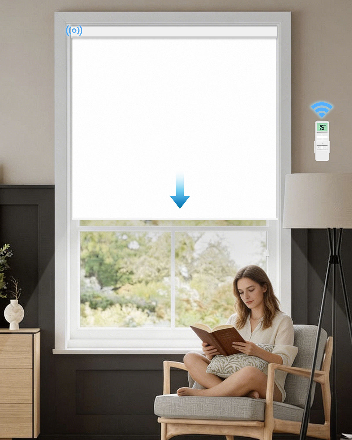 Smart Motorised Blackout Roller Blind