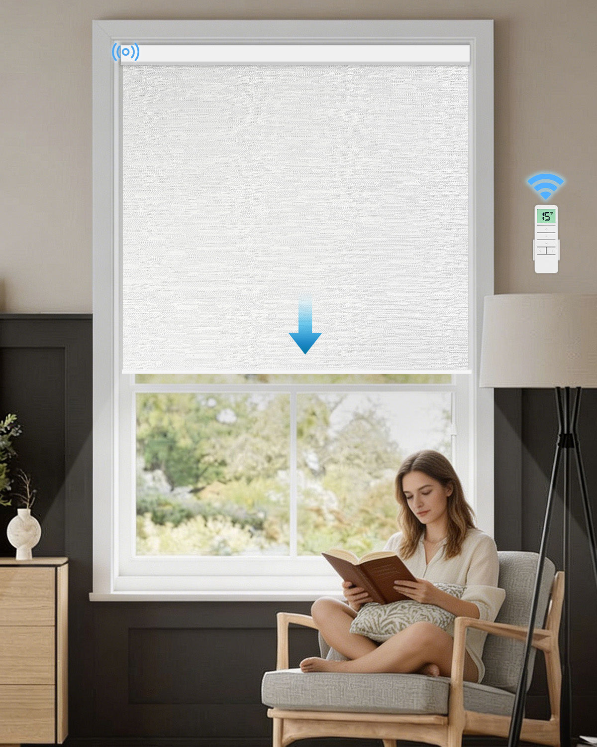 Smart Motorised Blackout Roller Blind