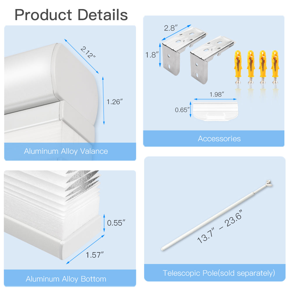 Top Down Bottom Up Manual Cellular Shade - Light Filtering