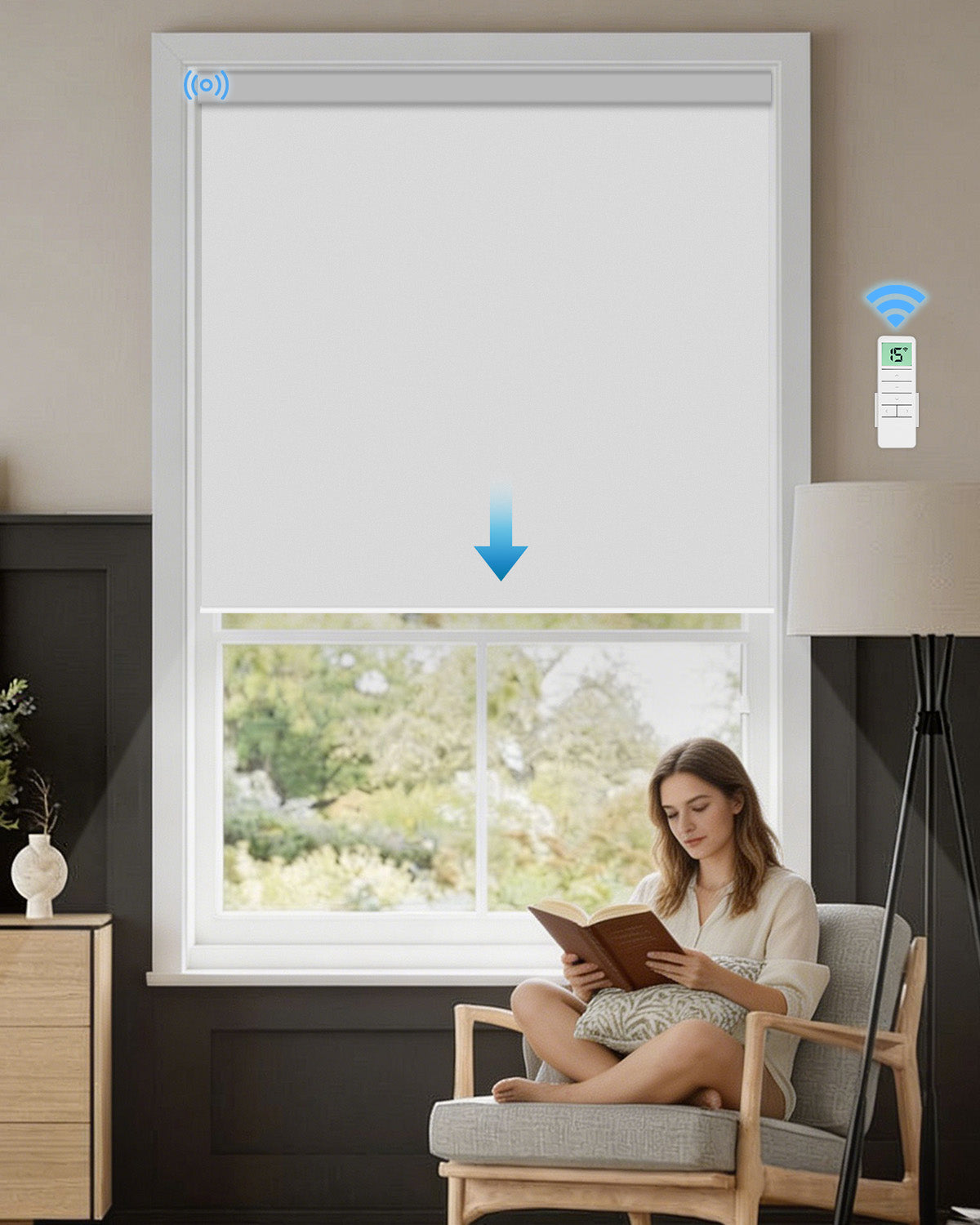 Smart Motorised Blackout Roller Blind