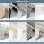 Fabric Samples for Light Filtering Roller Shade and Zebra Blind (2 PCS) - Tokblind official
