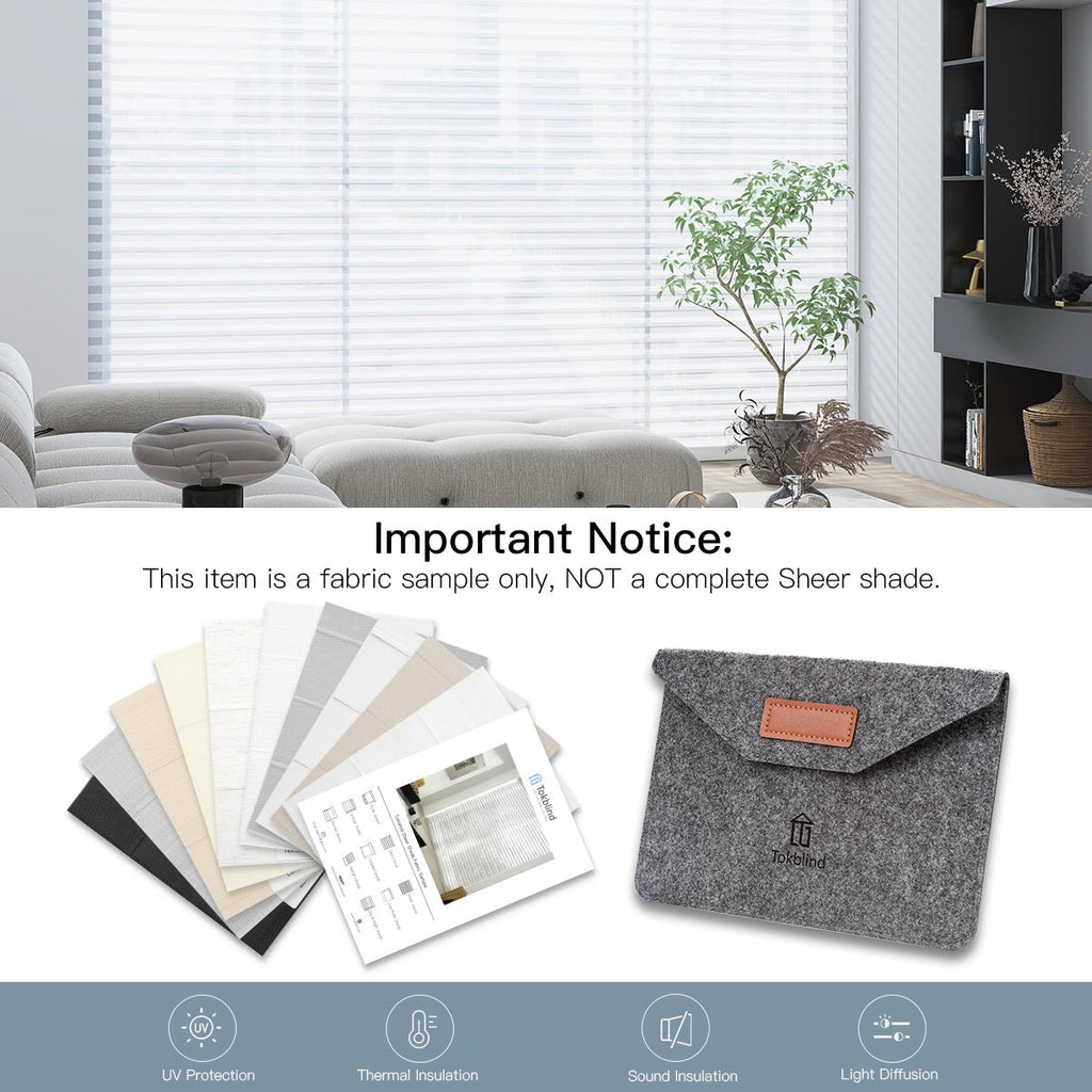 Fabric Samples for Sheer Shades - Tokblind official