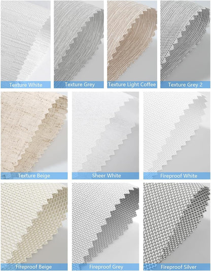 Light Filtering Roller Shade Fabric and Zebra Shade Fabric Samples, 2 PCS - Tokblind official