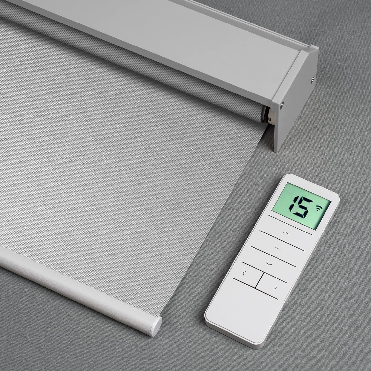 Motorized Blackout Roller Shade - Vinyl Fabric - Tokblind official
