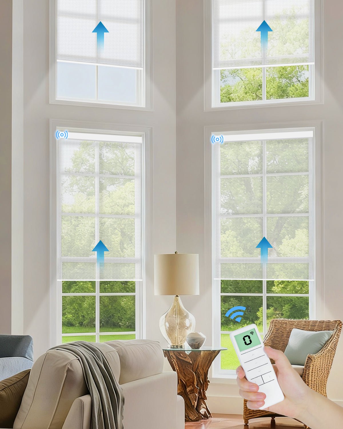 Motorized Light Filtering Fireproof Roller Shades - Tokblind official