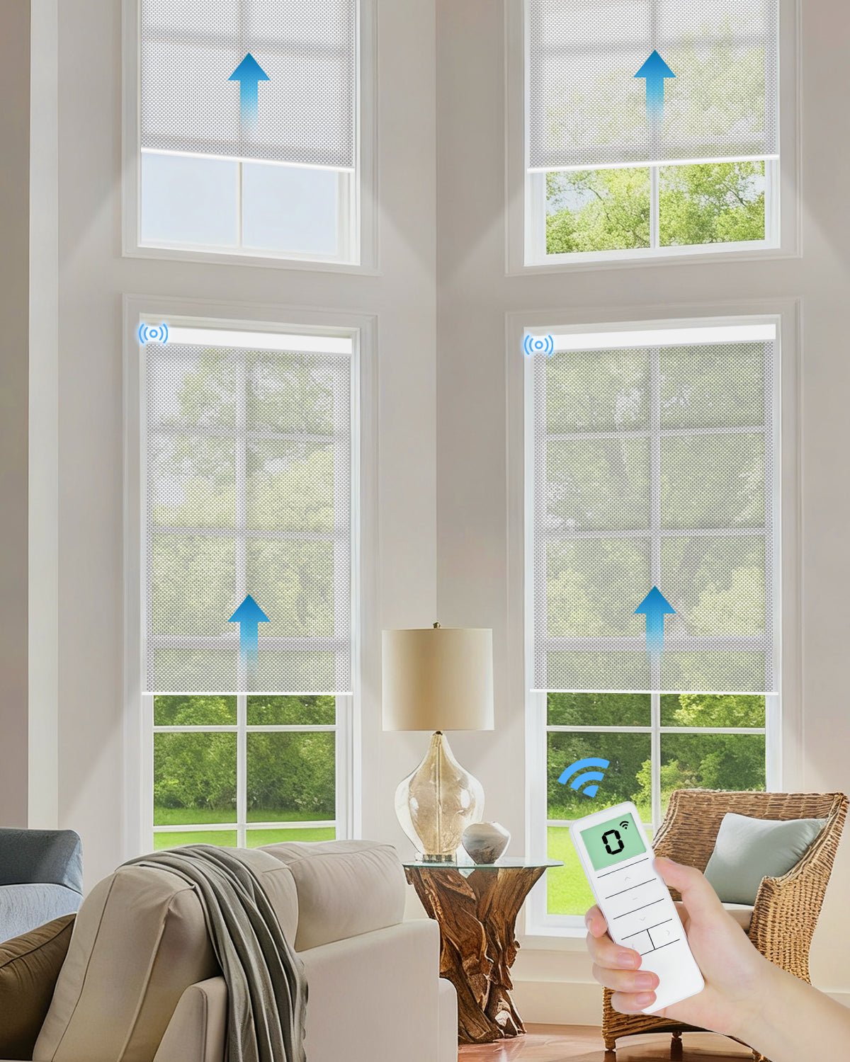 Motorized Light Filtering Fireproof Roller Shades - Tokblind official