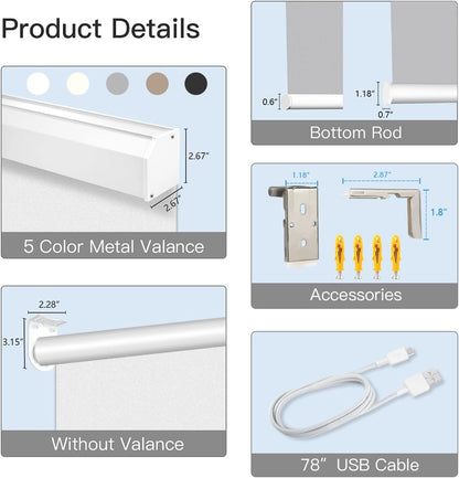 Motorized Light Filtering Roller Shades - Tokblind official