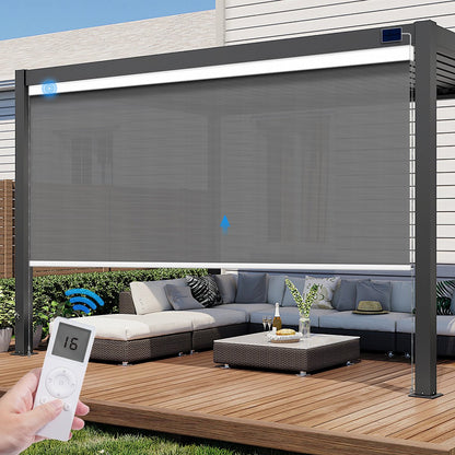 Motorized Outdoor Roller Shade - Tokblind official