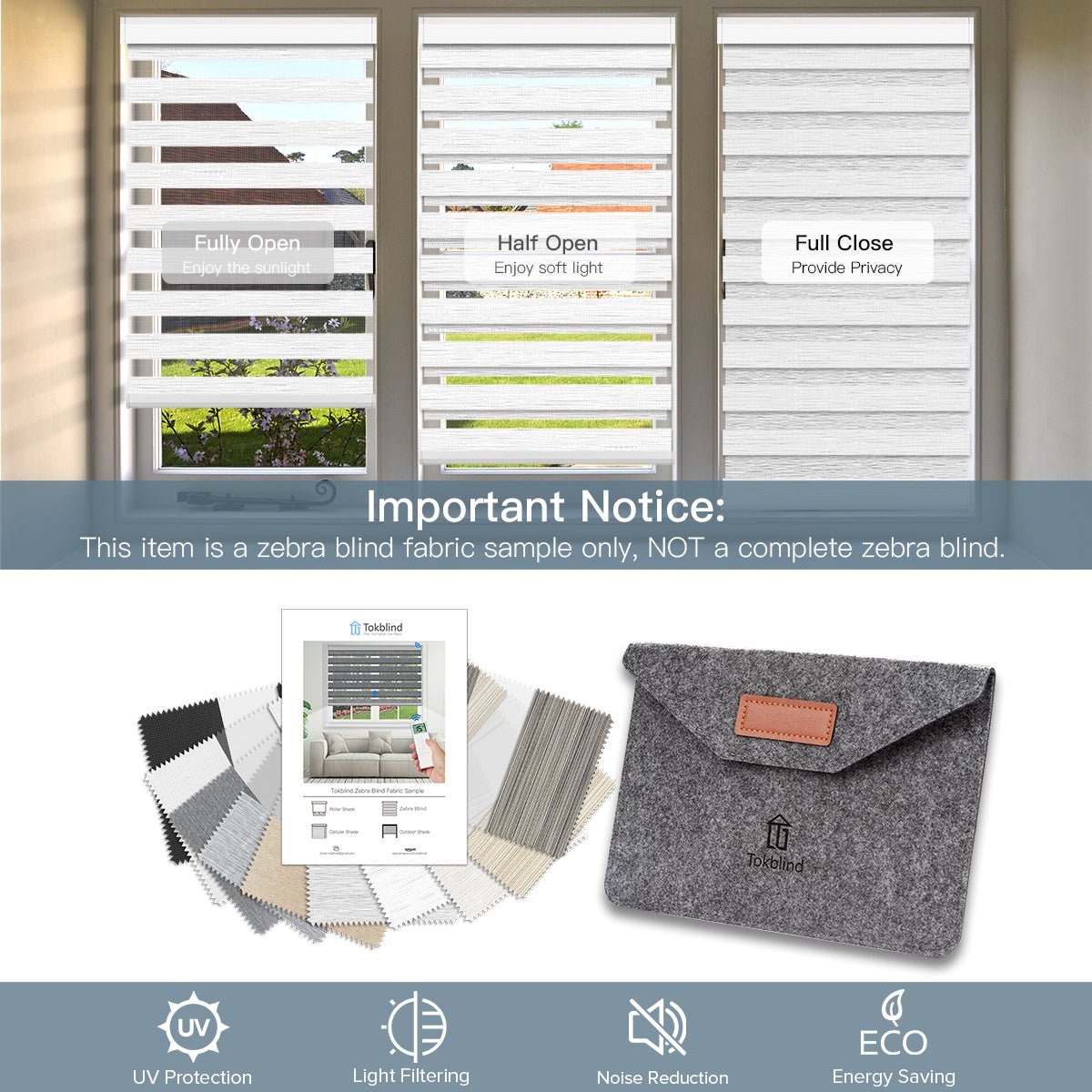 Zebra Shade Fabric Samples - Tokblind official